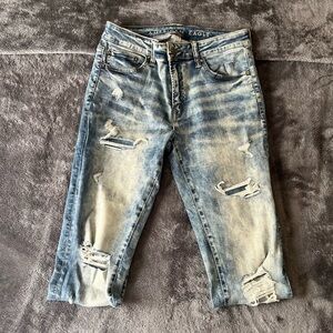 Men’s American Eagle Ripped Skinny Jeans Young Money x AE